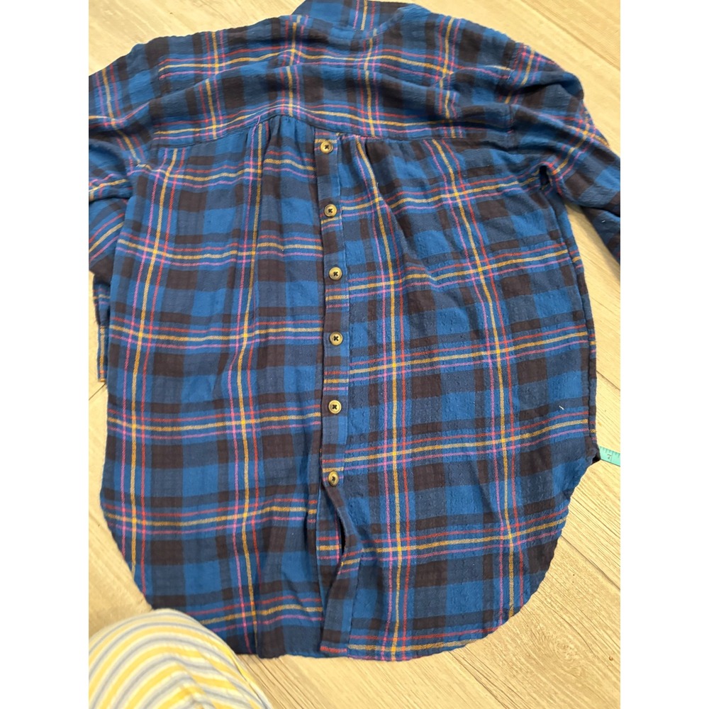 Anthropologie Isadora Plaid‎ Button-Back Tunic Size S - Picture 9 of 12